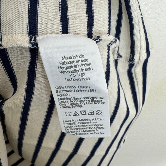 J Crew Structured Mariner Cotton Striped Muscle Tshirts US Women's S New - Picture 4 of 7